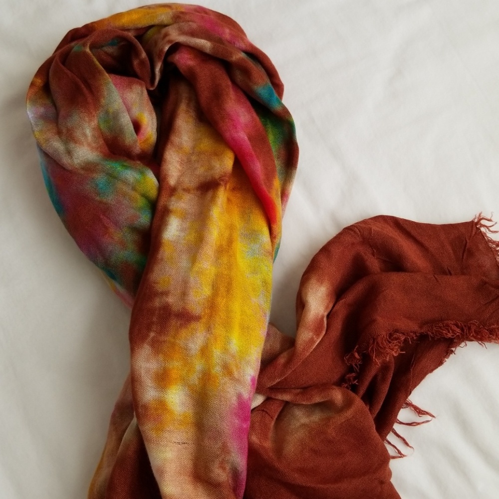 Tie die scarf